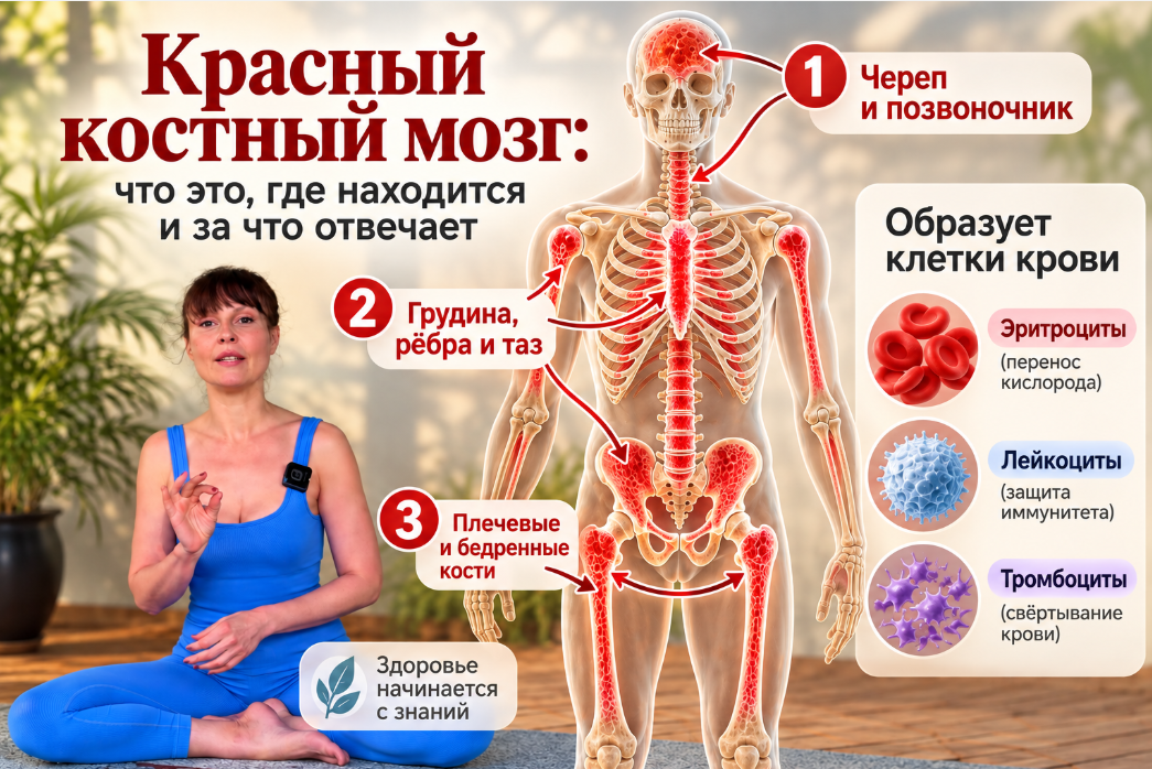 Красный костный мозг: что это, где находится и за что отвечает