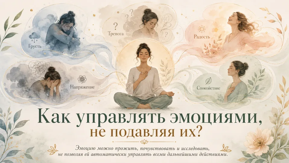 Как управлять эмоциями, не подавляя их?