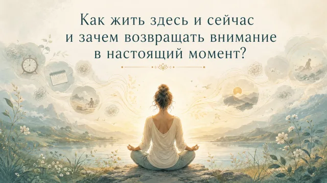 Как жить здесь и сейчас и зачем возвращать внимание в настоящий момент?