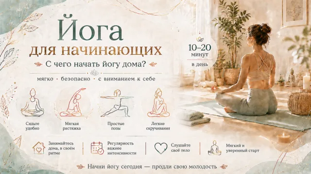 Йога для начинающих - С чего начать йогу дома?