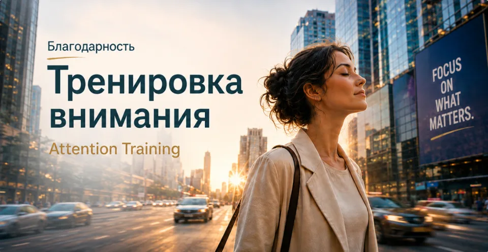 Благодарность — не позитивное мышление, а тренировка внимания