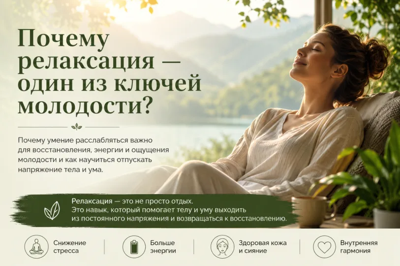 Почему релаксация — один из ключей молодости?