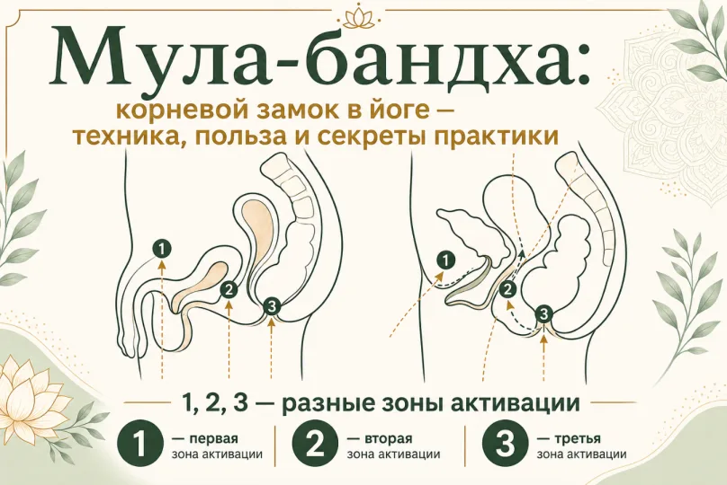 Мула-бандха: корневой замок в йоге — техника, польза и секреты практики