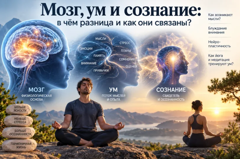 Мозг, ум и сознание: в чём разница и как они связаны?