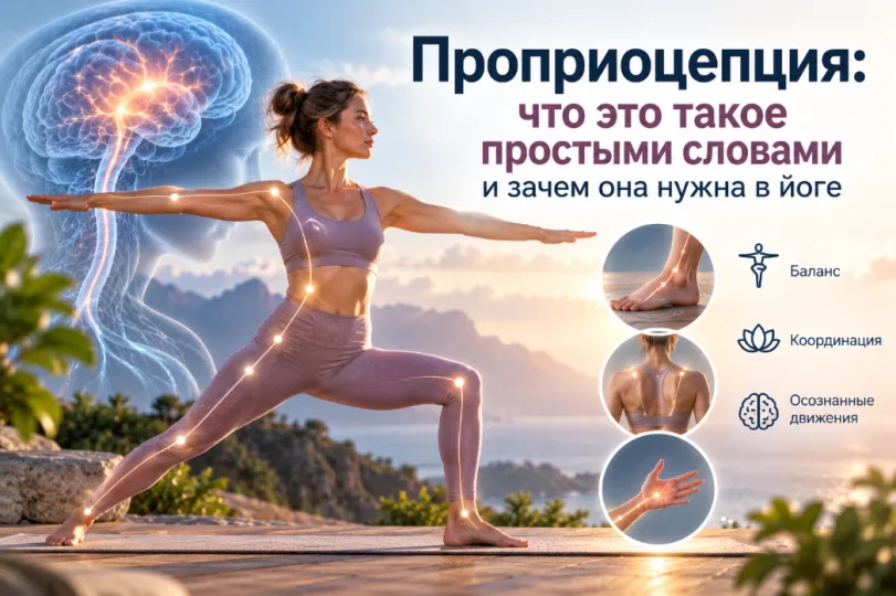 Проприоцепция: что это такое простыми словами и зачем она нужна в йоге