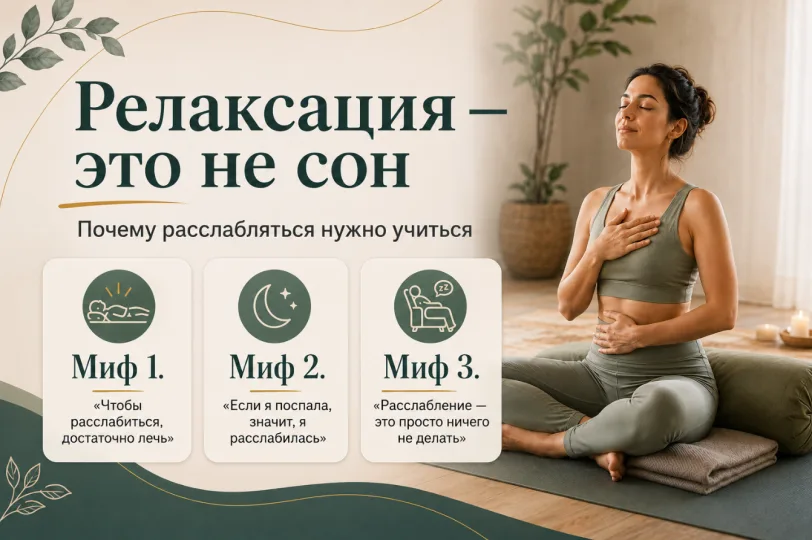 Релаксация — это не сон: почему расслабляться нужно учиться