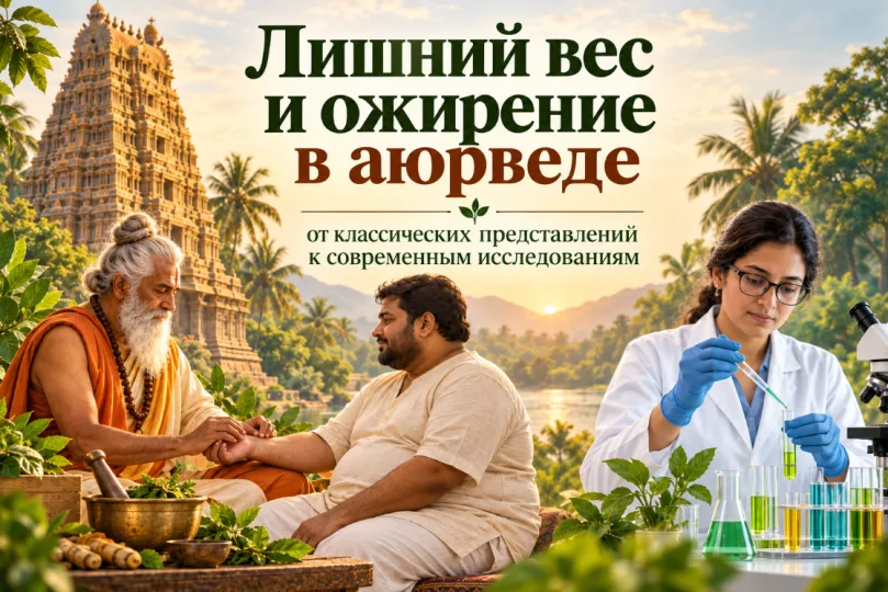 Лишний вес и ожирение в аюрведе: от классических представлений к современным исследованиям