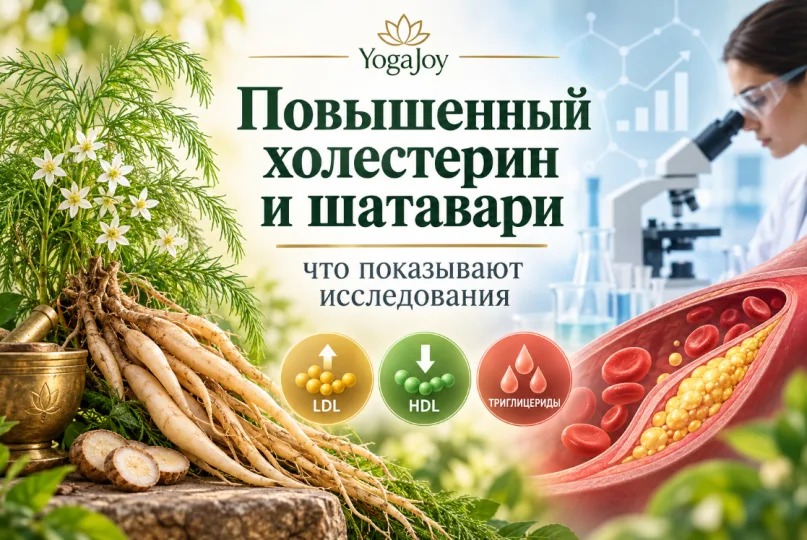 Повышенный холестерин и шатавари: что показывают исследования